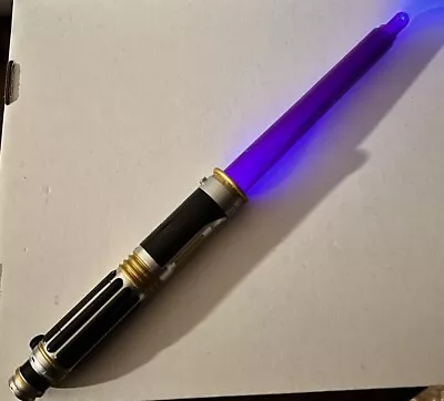 Star Wars Mace Windu Purple Toy Electronic Lightsaber Hasbro 2010 Tested & Works • $29.99