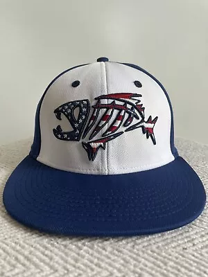 G.LOOMIS Bone Fish Logo Baseball Cap  Red/white /blue Fitted L/XL Fishing • $18