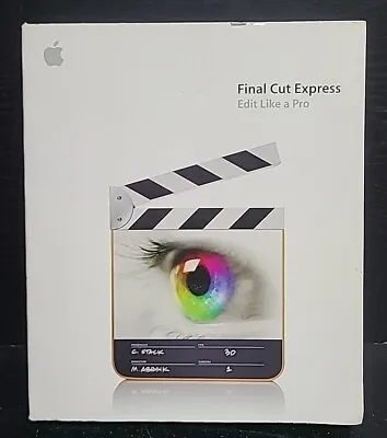 Apple Final Cut Express ~ Full Version For Mac M8987Z/A ~ Version 1.0.1 • $45