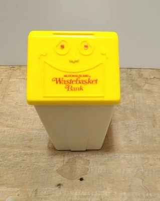 $8.99 • Buy Vintage 1975 Mcdonalds Bank Trash Can Toy