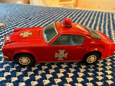 Vintage Unknown Maker Battery Operated Fire Chief Car • $24.99