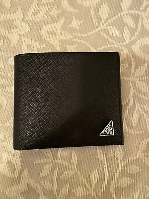 PRADA Saffiano Leather Bifold Wallet • $100