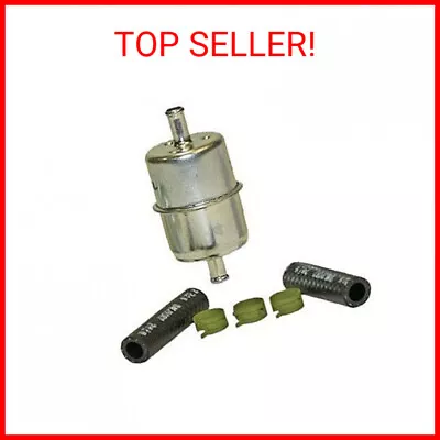 WIX 33033 Universal In-Line Fuel Filter With 3/8â€ Clamp-On Inlet/Outlet Max Pr • $6.97