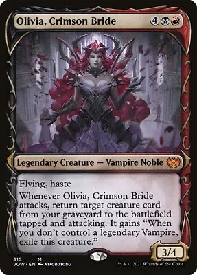 Olivia Crimson Bride - Foil Showcase VOW NM MTG • $14.99