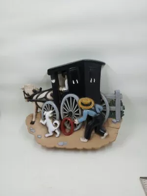 Vintage Mennonites Buggy With Horse. Burwood Products Co USA • $9.99