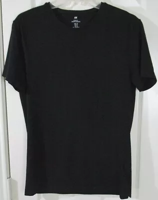 H&M Women's SS Basic Black Tee T-Shirt Medium SLIM FIT • $9.19