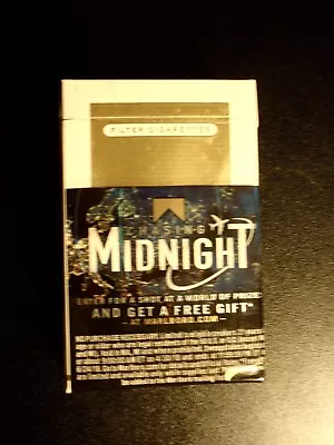 EMPTY Cigarette Collectible MARLBORO GOLD CHASING MIDNIGHT Virginia Tax Stamp • $3.25