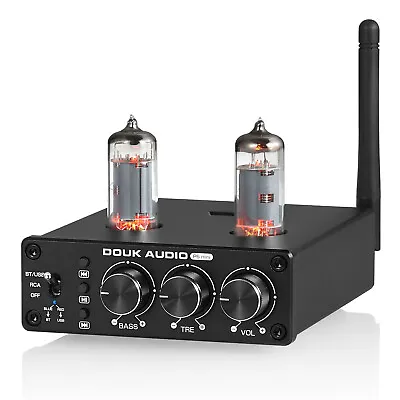 HIFI Tube Preamp With Bluetooth 5.0 Speaker Receiver Stereo Audio Amp USB Player • $56.99