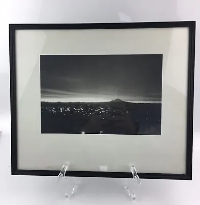 Mt Rainier Seattle Washington Black & White Photograph Matted & Framed Vintage • $49.99