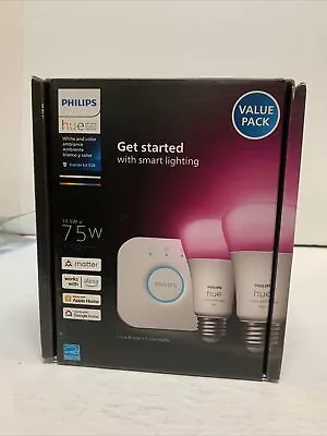 Philips Color&White Ambiance 1100 Lumens 75w LED Smart Bulb NEW #815 • $77.50