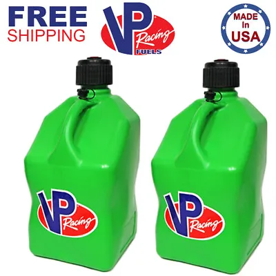 VP Racing 2 Pack Green 5.5 Gallon Square Utility Jug Gas Can • $69.99