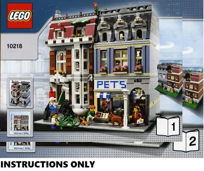 LEGO INSTRUCTIONS ONLY PET SHOP 10218 NEW Manual Book From Set • $51.26