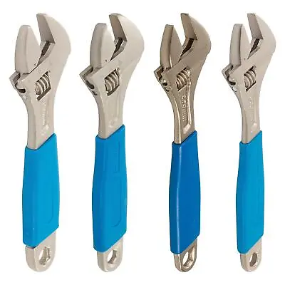 Adjustable Spanner Wrench 6  8  10  & 12  Soft Grip Handle Metric Scale • £5.69