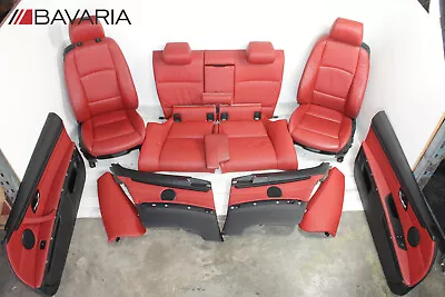 ✅ Bmw 328 335 E92lci Coupe Interior Complete Seats Door Card Panel Set Red • $1200