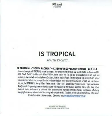 £2.99 • Buy (BI280) Is Tropical, South Pacific - 2010 DJ CD