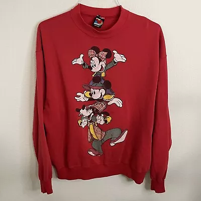 Vintage 90s Disney Mickey Unlimited Crewneck With Goofy Mickey Minnie Sweatshirt • $28.99