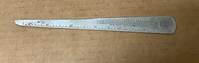 Vintage Antique The Aluminum Cooking Utensil Co. Letter Opener / 6  Ruler • $15.95