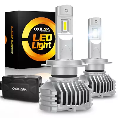 OXILAM H7 LED Headlight Bulb Kit High Low Beam 6500K Super White 32000LM 80W EOM • $22.61