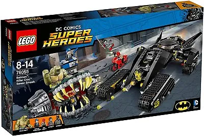 £157.76 • Buy Lego DC Super Heroes 76055 BATMAN KILLER CROC SEWER SMASH Boomerang Katana NEW