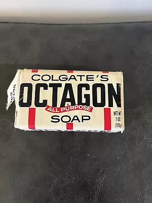 Colgate 7 Oz Octagon All Purpose Laundry Bar Soap Vintage • $16