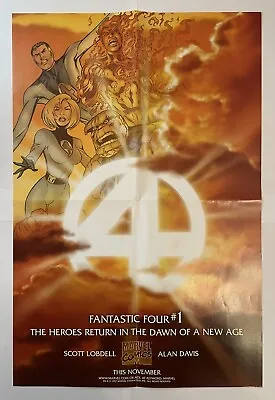 Fantastic Four #1: Heroes Return Promo Poster : 1998 : 12  X 18  : Folded : Rare • £5.95