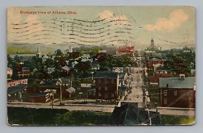 Birdseye View Of Athens Ohio Postcard • $14.50