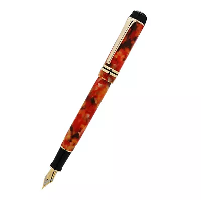 Kaigelu 316 Acrylic Celluloid Fountain Pen Maple Red EF/F/M Nib Writing Pen • $24.25