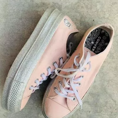 Converse X Miley Cyrus Lift Pink Glitter Chucks Women’s 6 / Youth 4.5 • $49.50