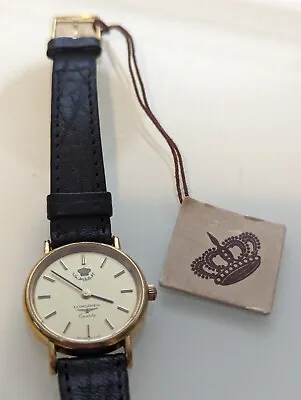 Rare Longines (Sultan Of Brunei) Ladies Watch Leather Strap Quartz 22mm (L8) • $205.43