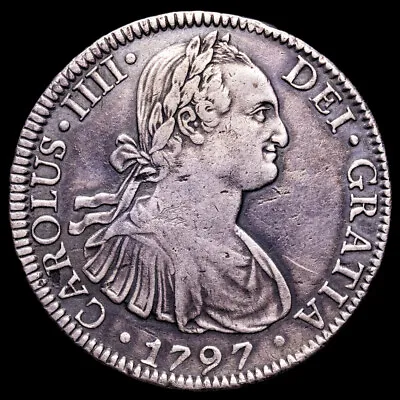 Carlos IV. 8 Reales. (2695 G.). México. 1797. Ensayador F·M. AC-960. MBC+. • £163.51