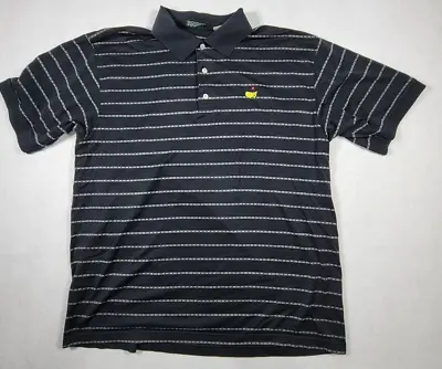 Men's Masters Collection Large L Short Sleeve Polo Striped Golf Shirt • $18