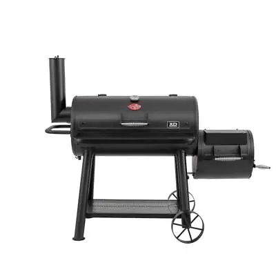 Char-Griller Charcoal Grill/Offset Smoker Extreme Duty Steel Black (1200-Sq-In) • $625.91