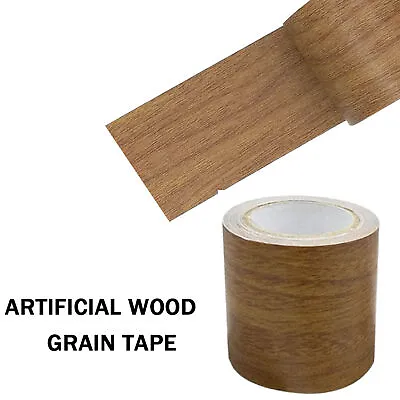 Realistic Woodgrain Repair Adhensive Floor Duct Tape DIY Home Furniture Decor • $9.38