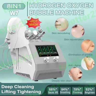 8 In 1 SPA Facial Hydra Dermabrasion Skin Cleansing Equipment + PDT Beauty Mask • $731.19