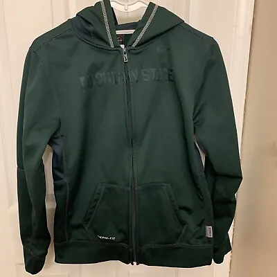 Nike Michigan State Spartan Boys Hooded Jacket Size XL 20 Therma Fit  • $22.50
