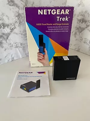 Netgear PR2000 Trek N300 Travel Router Range Extender & Wireless Bridge • $28.95