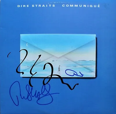 Dire Straits Communique Vinyl Record SIGNED Mark Knopfler David And John!! ACOA • $650