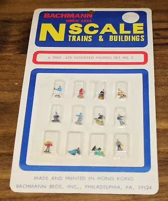 Bachmann N Scale Miniatures 7002 People Figures Complete • $9.76