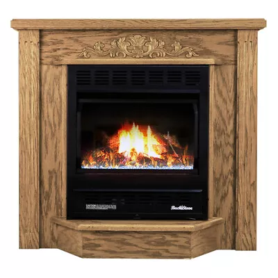 Buck Stove 1127 Deluxe 25K BTU Vent-Free NG/LP Gas Fireplace W/ Blower & Mantel • $1759.40