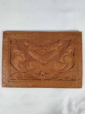 Hand Carved Low Relief Vintage Folk Art Wooden Carving Plaques Artist Made  • $49.99