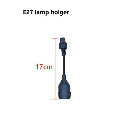 E27 3 Way T-type Double Male Extension Cord IP67 Waterproof Cable Connector Plug • £3.23