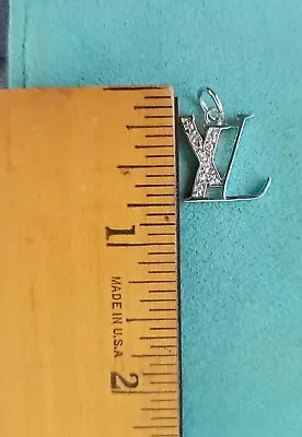 $39 • Buy NEW LV LOUIS VUITTON Pendant 925 Silver Diamonds  Authentic Petite Pendant Charm