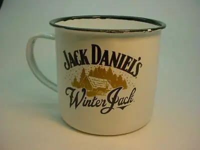 Jack Daniels  Winter Jack  Enamel Advertising Tin Mug Brand New Free UK P&P • £12.75