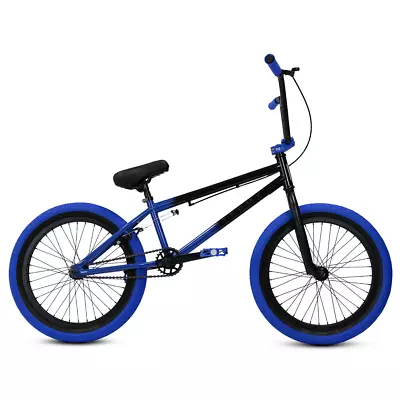 Elite Stealth Black Blue 20 In BMX Bicycle 20 In Top Tube • $279.99