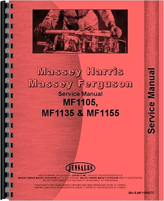 Massey Ferguson 1105 1135 1155 Tractor Service Manual (MH-S-MF1105ETC) • $87.99