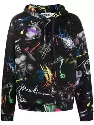 New $795 Moschino Galaxy Print Hoodie - 48 Or 50 IT • £115