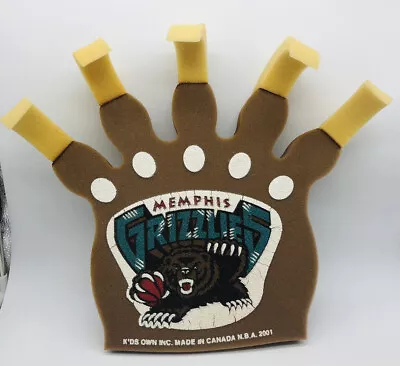 Vintage Memphis Grizzlies Foam Claw 2001 Kids Own Inc. Made In Canada • $35