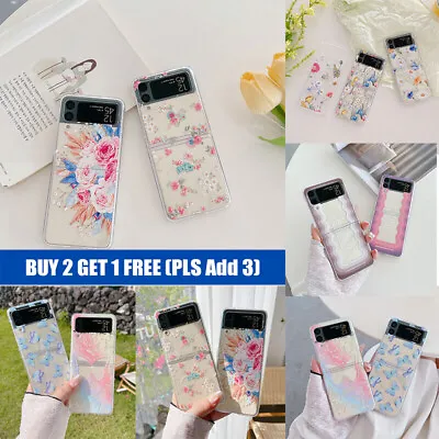 $12.99 • Buy Butterfly Floral Phone Case For Samsung Galaxy Z Flip3 4 5G Shockproof Cover