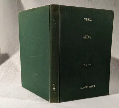 1963 Music Score Opera Verdi Aida Chorus Vocal Song Book • $16.95