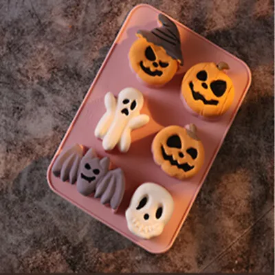 £3.39 • Buy Silicone Halloween Chocolate Cake Mould Candy Cookies Ice Cube Tray Jelly Mold